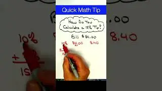 Calculating a 15% Tip #shorts #math