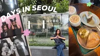 DAYS IN SEOUL: visiting HYBE building, vibey cafés, yummy food (vlog)
