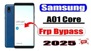 Samsung A01 Core Frp Bypass 2025/Android 10/ New Method 👉 Google Account Frp Unlock Without Pc 2025