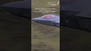 F35 Roaring Low Pass Through Welsh Hills