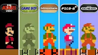 🍄Super Mario Bros.🍄 Atari 2600 vs Intellivision vs PICO-8 vs Game Boy vs Sega Genesis