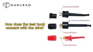 How does the test hook connect with the wire?