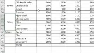 MS Excel Merge Cells & Rotate Text