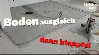 Bodenausgleich, Nivellier / Spachtelmasse einbringen, ausgleichen #tipps #tricks #heimwerken