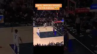 level 3 super sayian sighting tge knucks just aqired Mikal Bridges from the Nets #knicks #nba