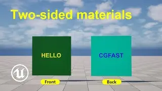 How to fix the issue of displaying two-sided materials in Unreal Engine 5