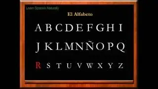 Alphabet in Spanish | abecedario alfabeto en Español | Learn Spanish | free spanish | español gratis