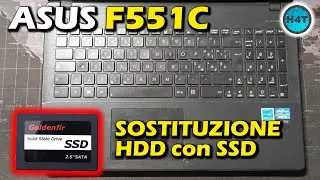 ASUS F551C Sostituzione HDD con SSD, come avviare la chiavetta usb