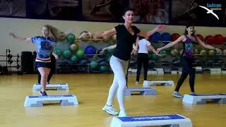 Степ аэробика в фитнес клубе Альбатрос!