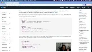Dart Language Tour - Instance variables