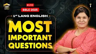 SSLC 2025 1st Lang English – Most Important Questions! 📚🔥