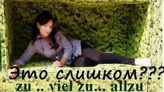 un-; aller -; zu;  viel zu; allzu;  значение + примеры. Уроки немецкого. Немецкий язык.