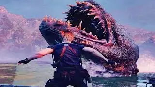 Resident Evil 4  REMAKE LEION VS SEA Monster