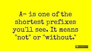 The Prefix  A-