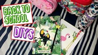 Back To School DIYS! Pencil case, Bookmark, Notebooks & MORE!