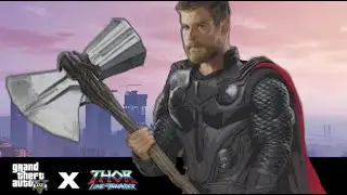 Becoming A God Using Mods In GTA 5 (Thor Love And Thunder Mod)