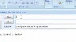 How to send a hyperlink in an email message