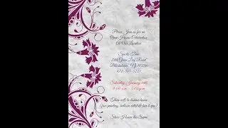 How to make Invitation Card-5 : COREL DRAW