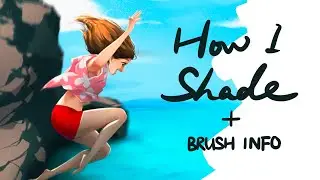 HOW I SHADE A DRAWING | Our Vacation Trip Part 2 | Brush Info Included | Siena | Cinque Terre