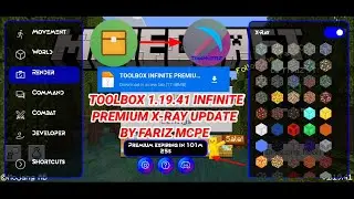TOOLBOX FOR MCPE 1.19.41 INFINITE STACKABLE X-RAY UPDATE MODIFIED BY FARIZ MCPE