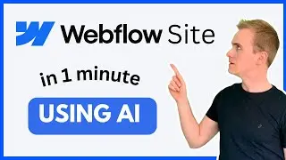 Build a Webflow site in 1 minute with AI in 2024
