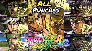 Giorno's Punch On All Characters-JoJo's Bizarre Adventure All Star Battle R