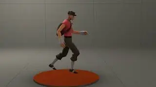 [SFM] Scout Walk Cycle (first attempt it's very bad don't judge)
