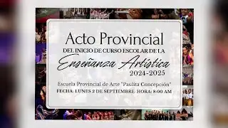 Reportaje/ Acto Provincial por el Inicio del Curso Escolar de la Enseñanza Artística 2024-2025