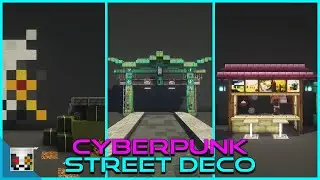 10+ Cyberpunk Street Build Ideas - Minecraft 1.17+