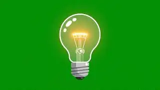 Light Bulb Green Screen | Idea Animation VFX Overlay