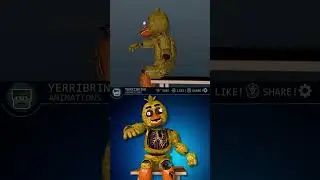 FNAF AR Corpse / deathscreen Chica | Behind the scenes | Animation reel