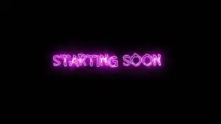 FREE RGB “Starting Soon” Screen (.MOV) | Minimal Stream Overlay (OBS Ready)