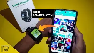 How to Change Watch Face Theme in ID116 Smartwatch | Set Any Wallpaper