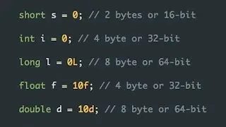 Java Quick Guides - Primitive data types