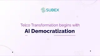 Webinar -Telco Transformation begins with AI Democratization