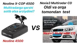Neoline 4500  vs multiradar oldidan va orqadan test. Неолайн 4500  вa мултирадар  тест.