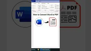 How to Convert Word to PDF 