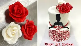 Very Easy 18th Birthday Cake Tutorial for Girls / Ladies Birthday Cake Ideas