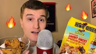 [ASMR] Hot Ones Hot Sauce & Wings Mukbang 🐔🔥