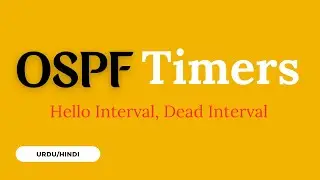 Understanding OSPF Timers: How Hello and Dead, Timers Work | Urdu/Hindi