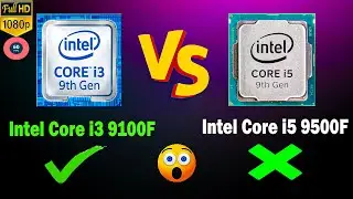 Intel Core i5 9500F vs i3 9100F |🔥Processor Compare🔥|
