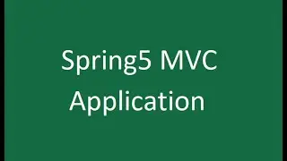 Spring5 MVC Application with Java-based configuration