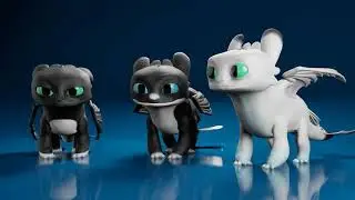 Blender Animation | Night Lights Idle Animations