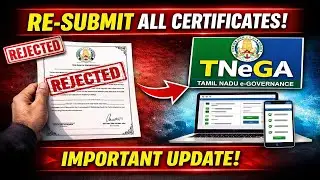 How To Re Apply TNEGA Certificate || Rejected Certificate Re submit All certificate in Tnega website