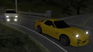 [Assetto Corsa]高橋啟介 vs 藤原拓海 , Eng  Sub , 中文字幕