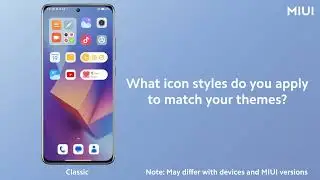 Applied a theme but don't like its icon style? MIUI allows you to switch to the system icon styles.
