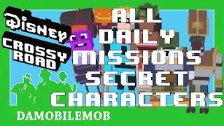 ★ Disney Crossy Road Secret Characters | ALL DAILY MISSIONS Characters Unlocked