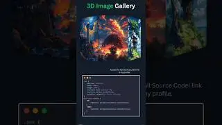 3D image gallery #css #html