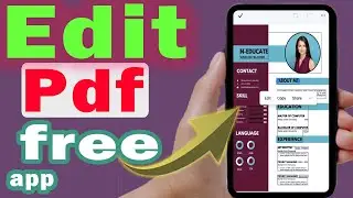 How to edit pdf file in mobile free app (step by step)