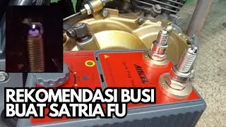 Satria FU panas boros brebet..? Pake Busi ini‼️